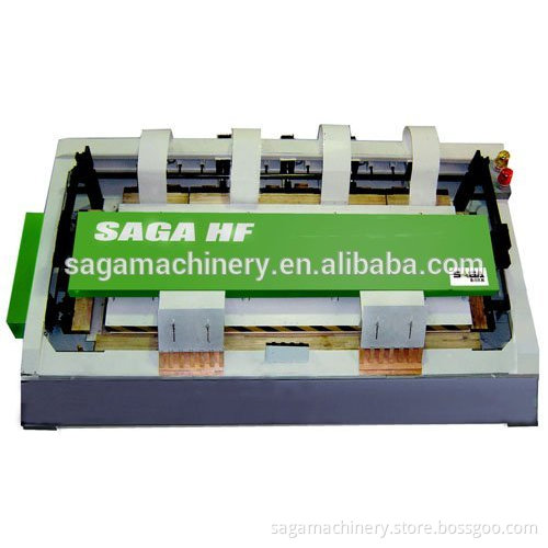 Wood door assembly machine with high frequency
